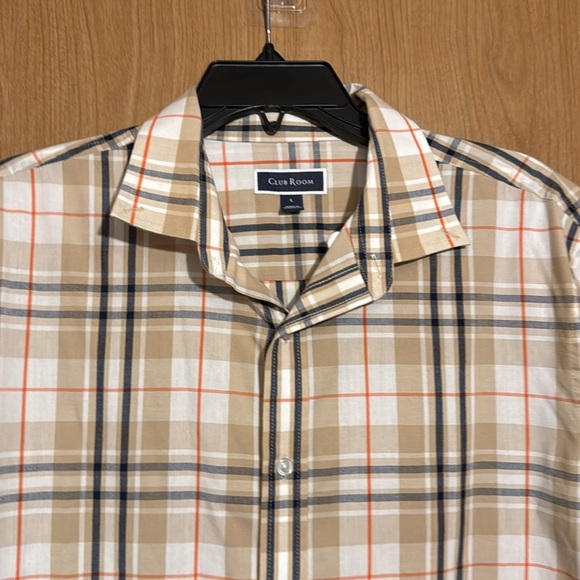 Club Room Plaid Button Shirt Size Large - Picture 3 of 6